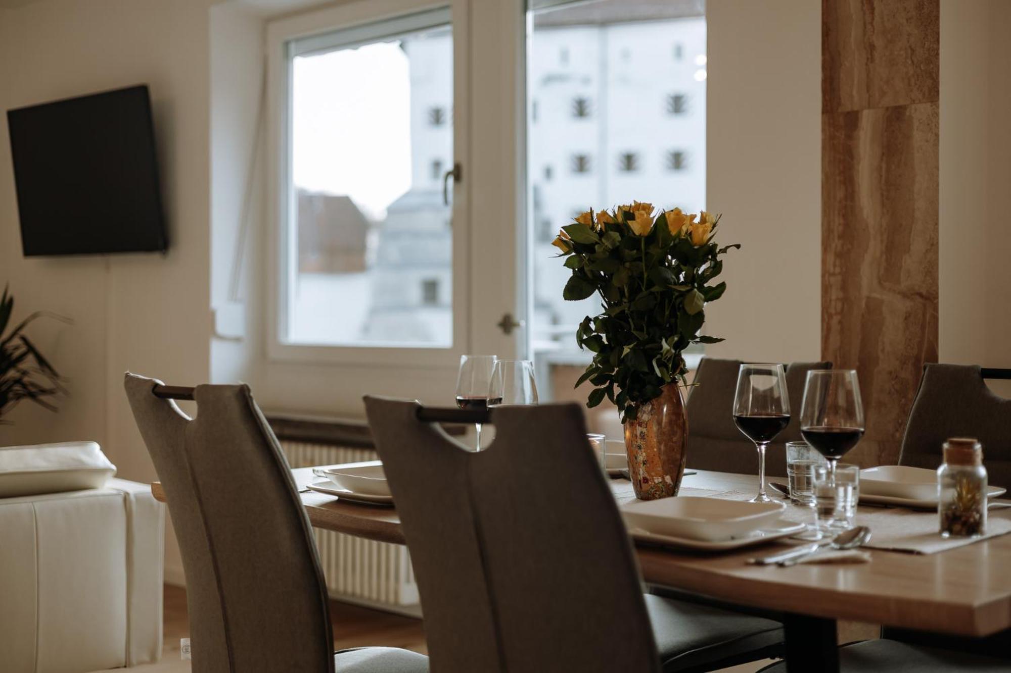 Stilvolles Appartement Mit Blick Auf Das Dreifluesse-Eck Passau Exterior photo